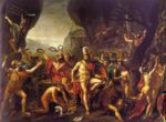 jacques louis david - Bilder Gemälde - Leonidas an den Thermopylen