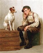 John George Brown  - Bilder Gemälde - Mutual Admiration