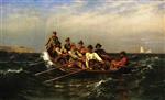 John George Brown  - Bilder Gemälde - Pull for the Shore