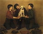 John George Brown  - Bilder Gemälde - The Foundling