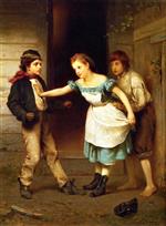 John George Brown  - Bilder Gemälde - The Peacemaker