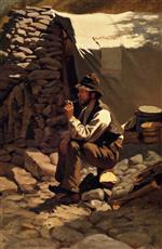 John George Brown  - Bilder Gemälde - The Prospector