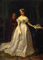 John George Brown  - Bilder Gemälde - The Reluctant Bride
