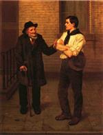 John George Brown  - Bilder Gemälde - When I Was Young