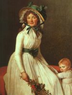 Jacques Louis David - Bilder Gemälde - Portrait von Madame Serizat
