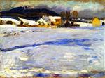 Wassily Kandinsky - Bilder Gemälde - Bei Starnberg - Winter