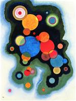 Wassily Kandinsky  - Bilder Gemälde - Deepened Impulse