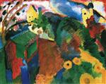 Wassily Kandinsky  - Bilder Gemälde - Garden in Murnau