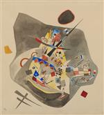 Wassily Kandinsky  - Bilder Gemälde - Gray Spot