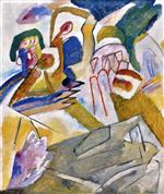 Wassily Kandinsky  - Bilder Gemälde - Improvisation 18 (with Tombstones)