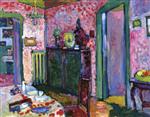 Wassily Kandinsky  - Bilder Gemälde - Interior (My Dining Room)