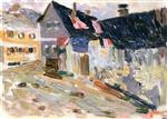 Wassily Kandinsky  - Bilder Gemälde - Kallmünz, Rainy Day
