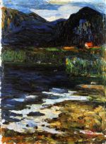 Wassily Kandinsky  - Bilder Gemälde - Kochel - Schlehdorf
