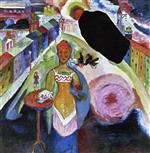 Wassily Kandinsky  - Bilder Gemälde - Lady in Moscow