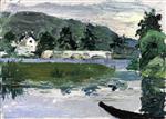 Wassily Kandinsky  - Bilder Gemälde - Landscape with Bridge