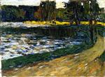 Wassily Kandinsky  - Bilder Gemälde - Munich - English Garden
