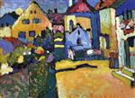 Wassily Kandinsky  - Bilder Gemälde - Murnau - Grüngasse
