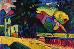 Wassily Kandinsky  - Bilder Gemälde - Murnau - Landscape with Green House