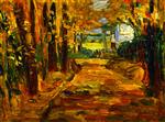 Wassily Kandinsky  - Bilder Gemälde - Park of St. Cloud - Autumn