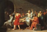 Jacques Louis David  - Bilder Gemälde - Tod des Sokrates