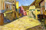 Wassily Kandinsky  - Bilder Gemälde - Pink Landscape