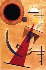 Wassily Kandinsky  - Bilder Gemälde - Rot in Spitzform