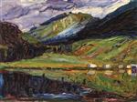 Wassily Kandinsky  - Bilder Gemälde - Spitzingsee