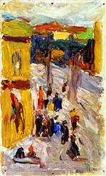 Wassily Kandinsky  - Bilder Gemälde - Street Corner