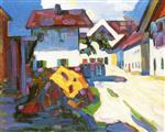 Wassily Kandinsky  - Bilder Gemälde - Street in Murnau
