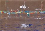 Wassily Kandinsky  - Bilder Gemälde - The Ships (Holland)