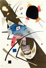 Wassily Kandinsky  - Bilder Gemälde - Two Black Spots