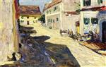 Wassily Kandinsky  - Bilder Gemälde - Village Street, Kallmunz