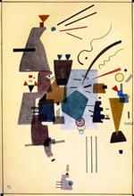 Wassily Kandinsky  - Bilder Gemälde - Warmed Cool