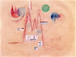Wassily Kandinsky  - Bilder Gemälde - Zig Zag in Softness