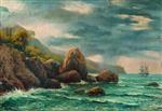 Lev Feliksovich Lagorio  - paintings - A Coastal Landscape