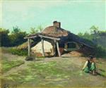 Lev Feliksovich Lagorio - Bilder Gemälde - A Hut