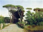 Lev Feliksovich Lagorio - Bilder Gemälde - Alley of Pine Trees