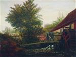 Lev Feliksovich Lagorio - Bilder Gemälde - An Old Watermill