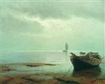 Lev Feliksovich Lagorio - Bilder Gemälde - Boat by the Shore