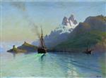 Lev Feliksovich Lagorio  - Bilder Gemälde - Lofoten Islands, Norway-2