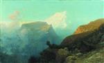 Lev Feliksovich Lagorio  - Bilder Gemälde - Misty Mountains