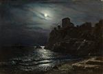 Bild:Moonlit Coast with a Castle