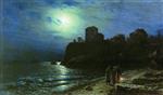Lev Feliksovich Lagorio  - Bilder Gemälde - Moonlit Night on the Sea