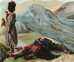 Lev Feliksovich Lagorio  - Bilder Gemälde - Mountain Dwellers
