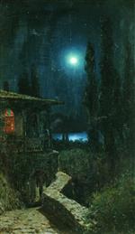 Lev Feliksovich Lagorio  - Bilder Gemälde - Night in Crimea-2