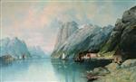 Lev Feliksovich Lagorio  - Bilder Gemälde - Norwegian Fjord