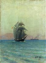 Lev Feliksovich Lagorio  - Bilder Gemälde - Off the Greek Coast