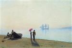Lev Feliksovich Lagorio  - Bilder Gemälde - On the Beach