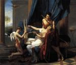 Jacques Louis David  - Bilder Gemälde - Sappo und Phaon