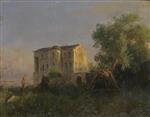 Lev Feliksovich Lagorio  - Bilder Gemälde - Ruins of the Estate of the Earl Razumovsky